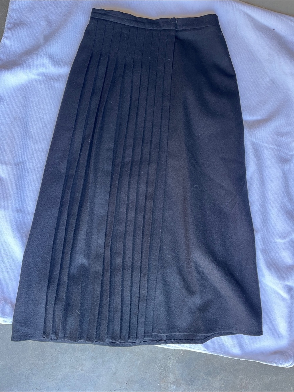 Sonia Rykiel vintage Black Pleated Midi Skirt
